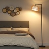 Image 8: HOMCOM Dimmable Standing Lamp with Double Shade