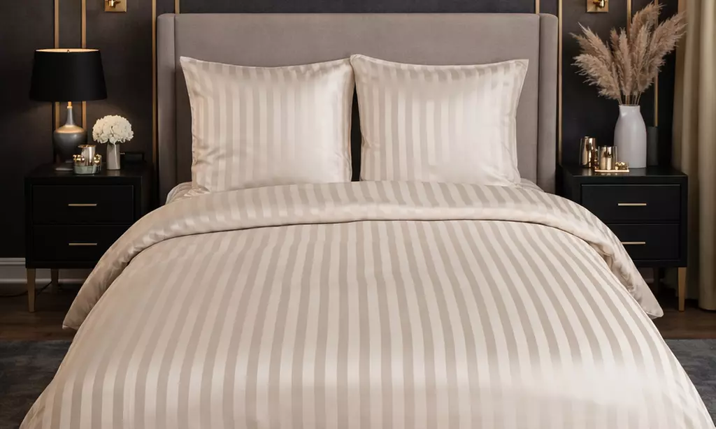 Parure de lit SATIN DOBBY uni