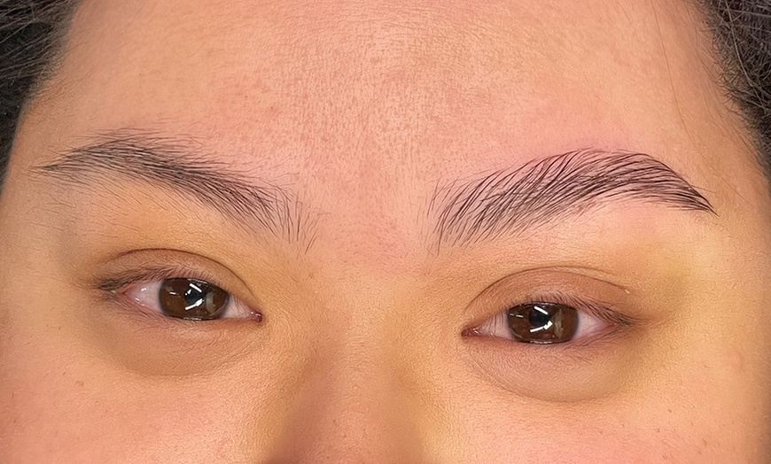 Image 1: Achieve Flawless Brows with Full Brow Shaping + Tint/Waxing