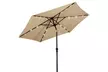 9ft. Patio Umbrella Solar LED Lights Steel Tilt with Crank - Second Medium