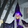 Image 15: Outsunny Voice Activated Halloween Animatronics Witch