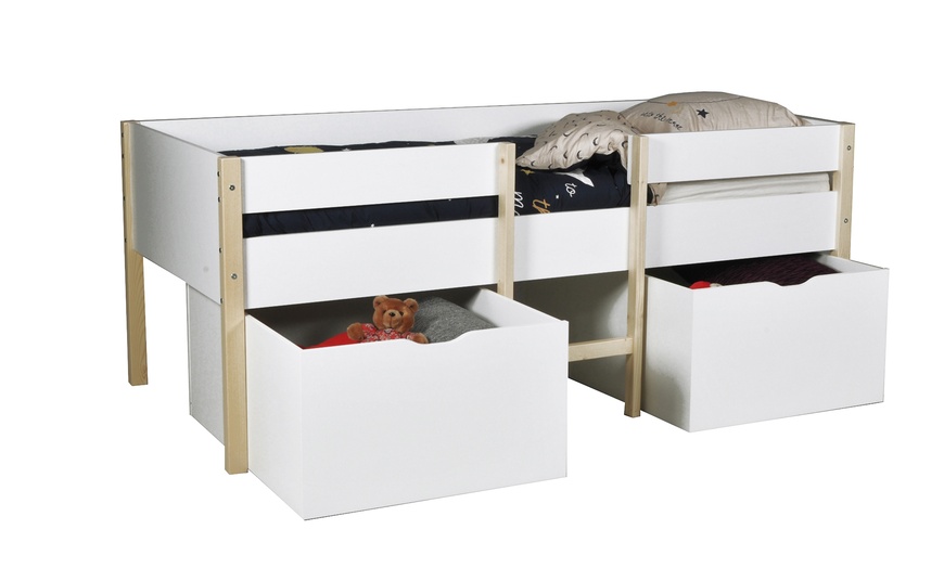 Image 5: Lit mi-hauteur ZEPHIR avec 2 tiroirs  et sommier par Weber Industries