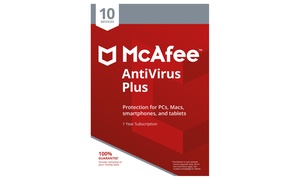 McAfee AntiVirus Plus - 10 Devices for 1 Year