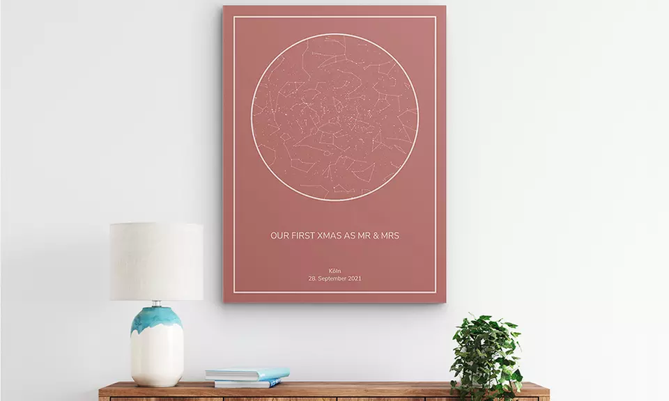 One or Two personalised Star Map from Photo Gifts
