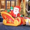 Image 8: Outsunny Inflatable Santa Christmas Decorations