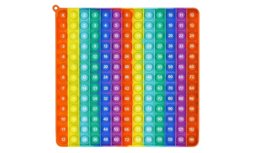 Image 1: Math Multiplication and addition Bubble Pressing Educational Toys 