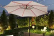 Costway 10 FT Solar Offset Hanging Umbrella with Base - Second Medium