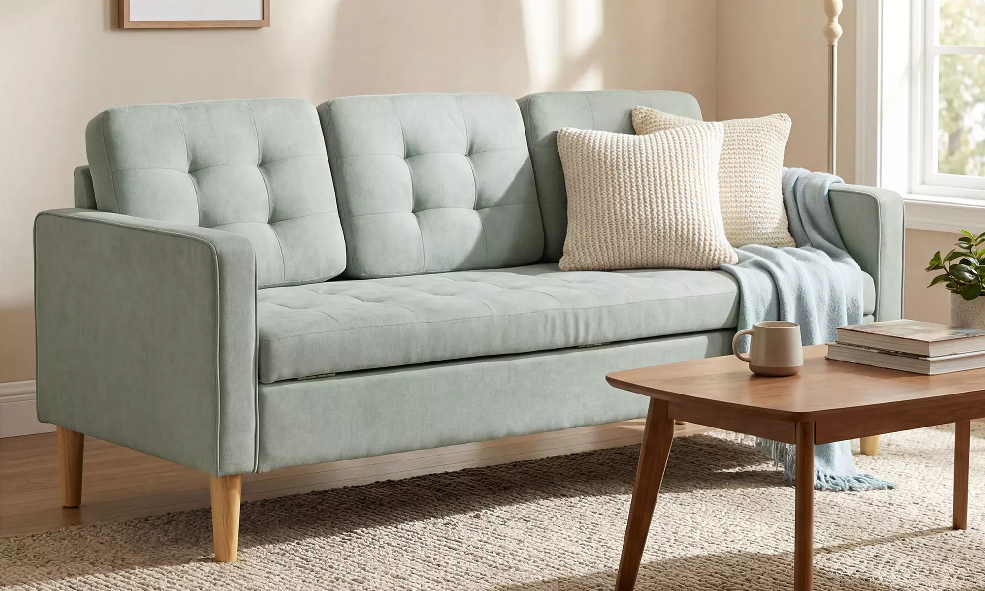 Homcom Three Seater Storage Sofa