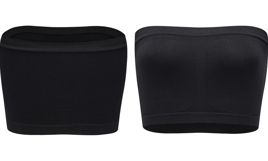 Image 5: Blu Apparel Three Packs of Seamless Bandeau Bras
