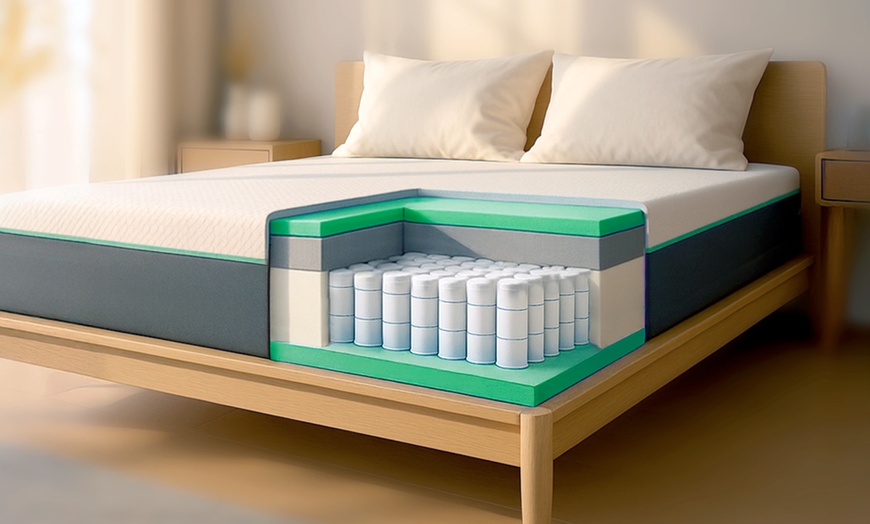 Image 1: Matratze mit Breeze-Memory-Schaum und Taschenfedern