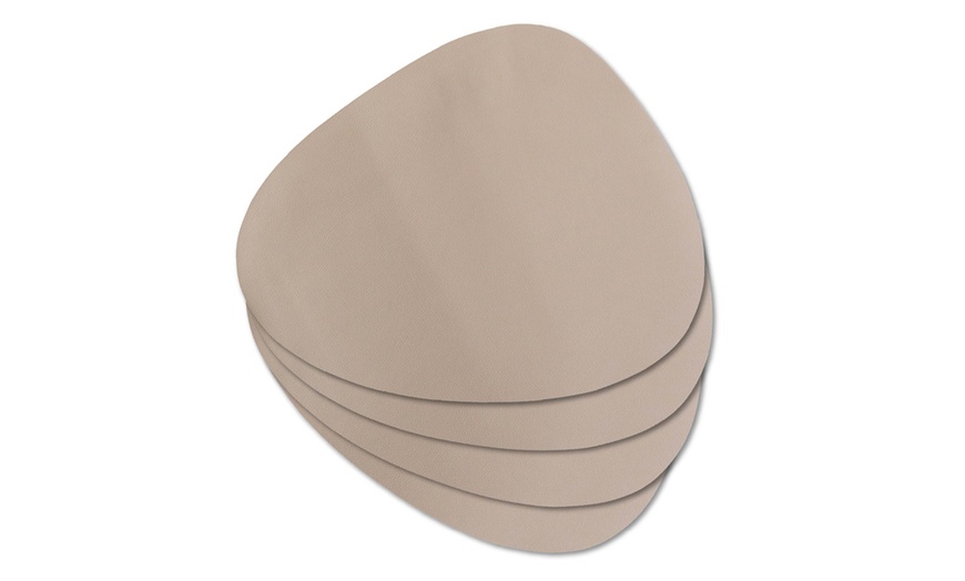 Image 2: Set de 4 sets de table en simili cuir