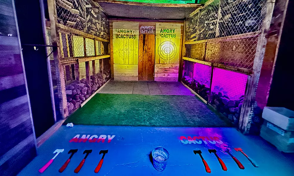 30-Minute Rage Room with optional One-Hour Axe Throwing  for 1, 2 or 3
