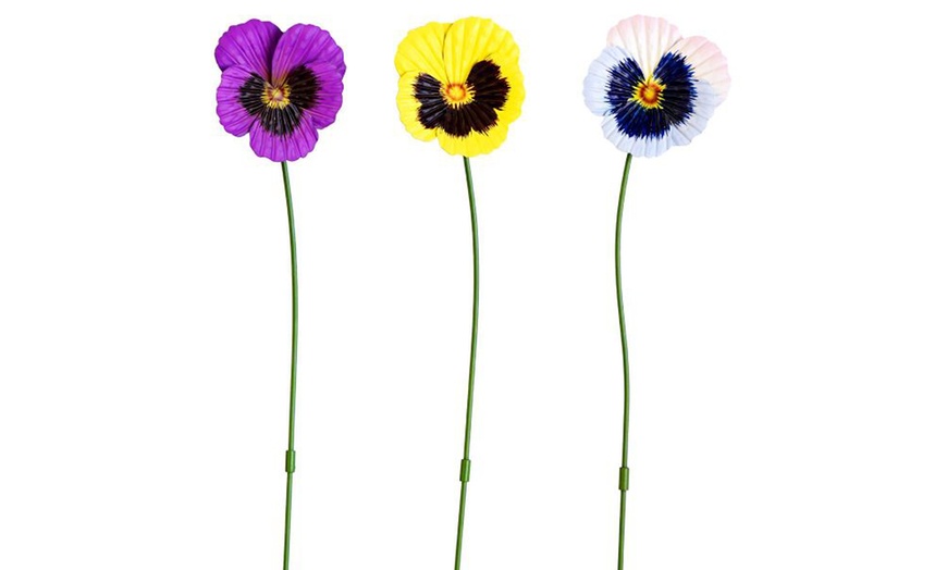 Image 13: 6- or 12-Packs of Pansy or Sunflower Design Stakes