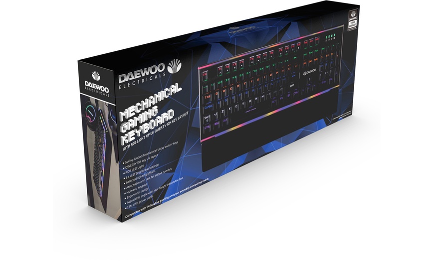 Image 5: Daewoo Mechanical Gaming Keyboard with Number Pad