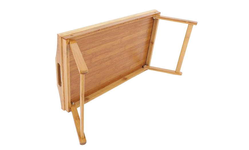 Image 8: Bamboo Folding Table