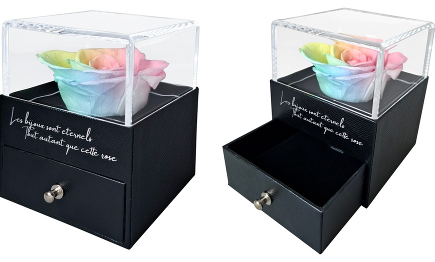 Image 4: Joyero con rosa natural de SC Crystal