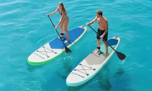 Goplus 11' Inflatable Stand Up Paddle Board with Accessories Paddle Hand Pump