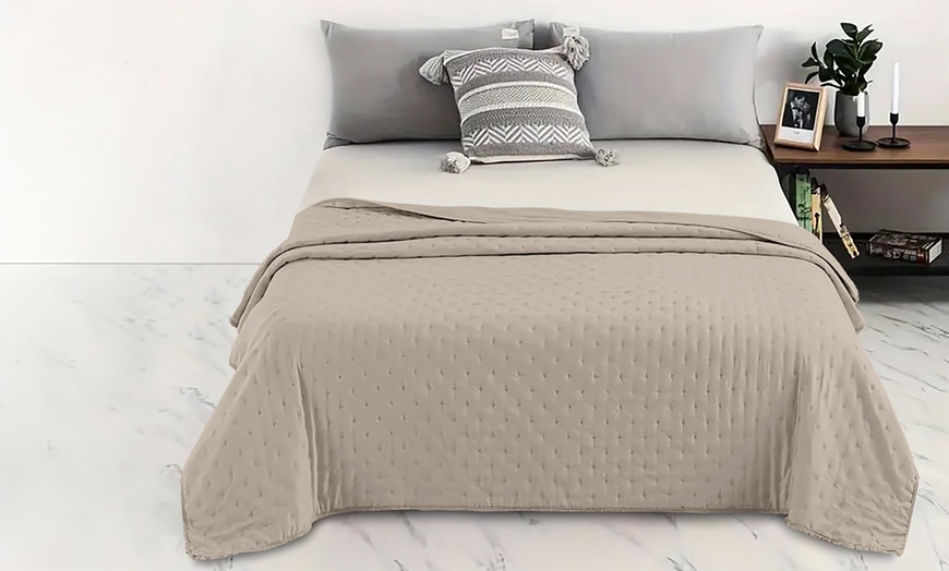 Image 1: Couette en velours Dorian