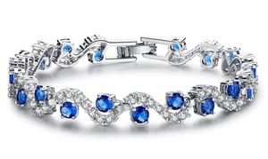  Blue Tennis Bracelet 