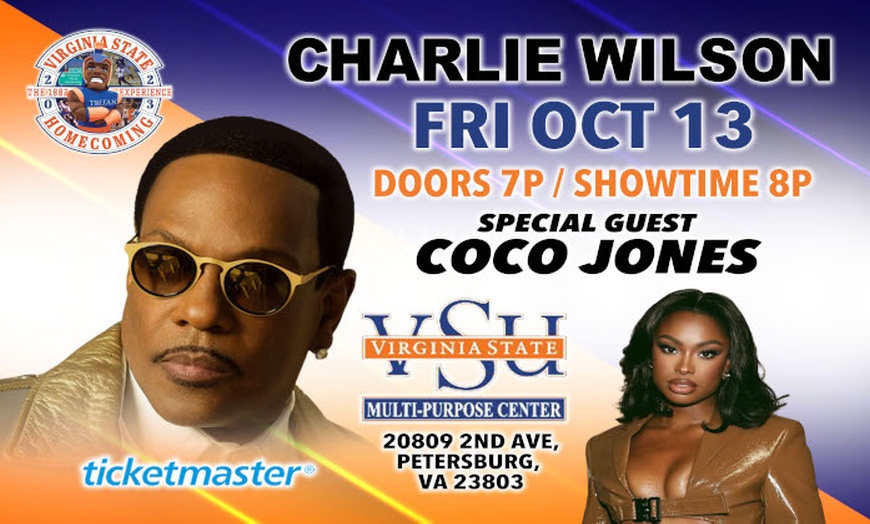 VSU Concert Charlie Wilson with Special guest Coco Jones