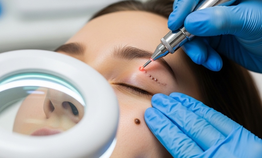 Image 1: 15 or 30-Min Skin Tag, Brown Spot & Spider Vein Removal Up to 6 Spots