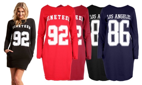 Sweat femme long stretch style américain