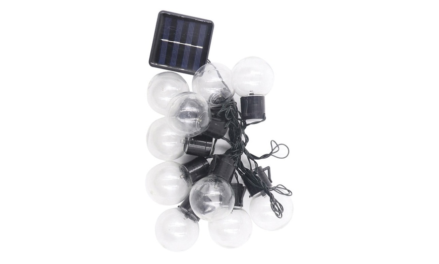 Image 3: 5M 20 Bulbs Retro Solar String Lights