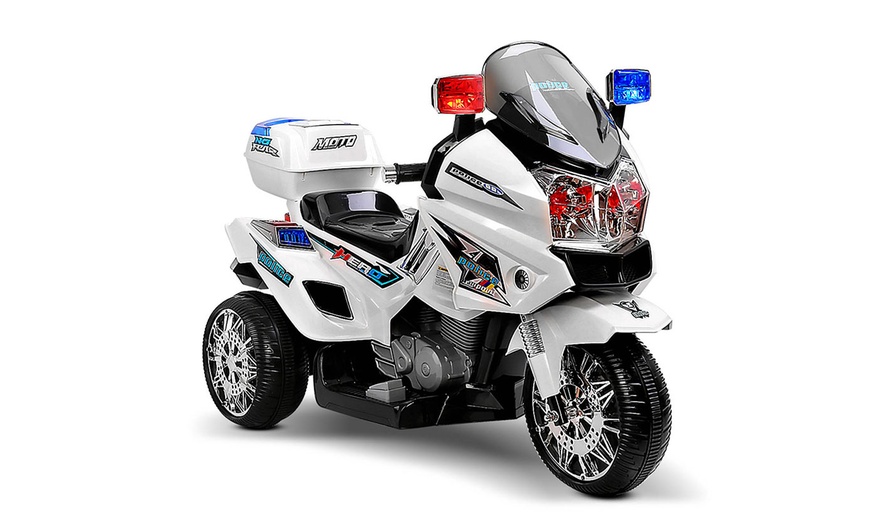 kids police electric bike