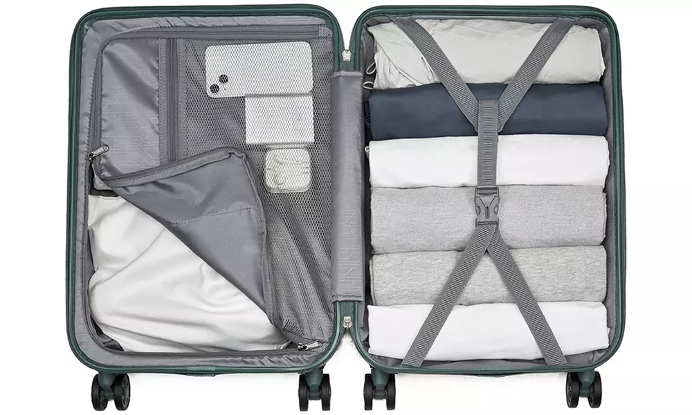 1 or 3 harde koffers met geometrisch patroon