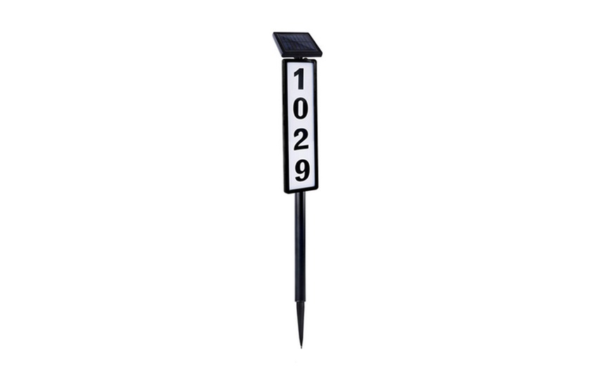 Image 3: Solar House Number Sign Light