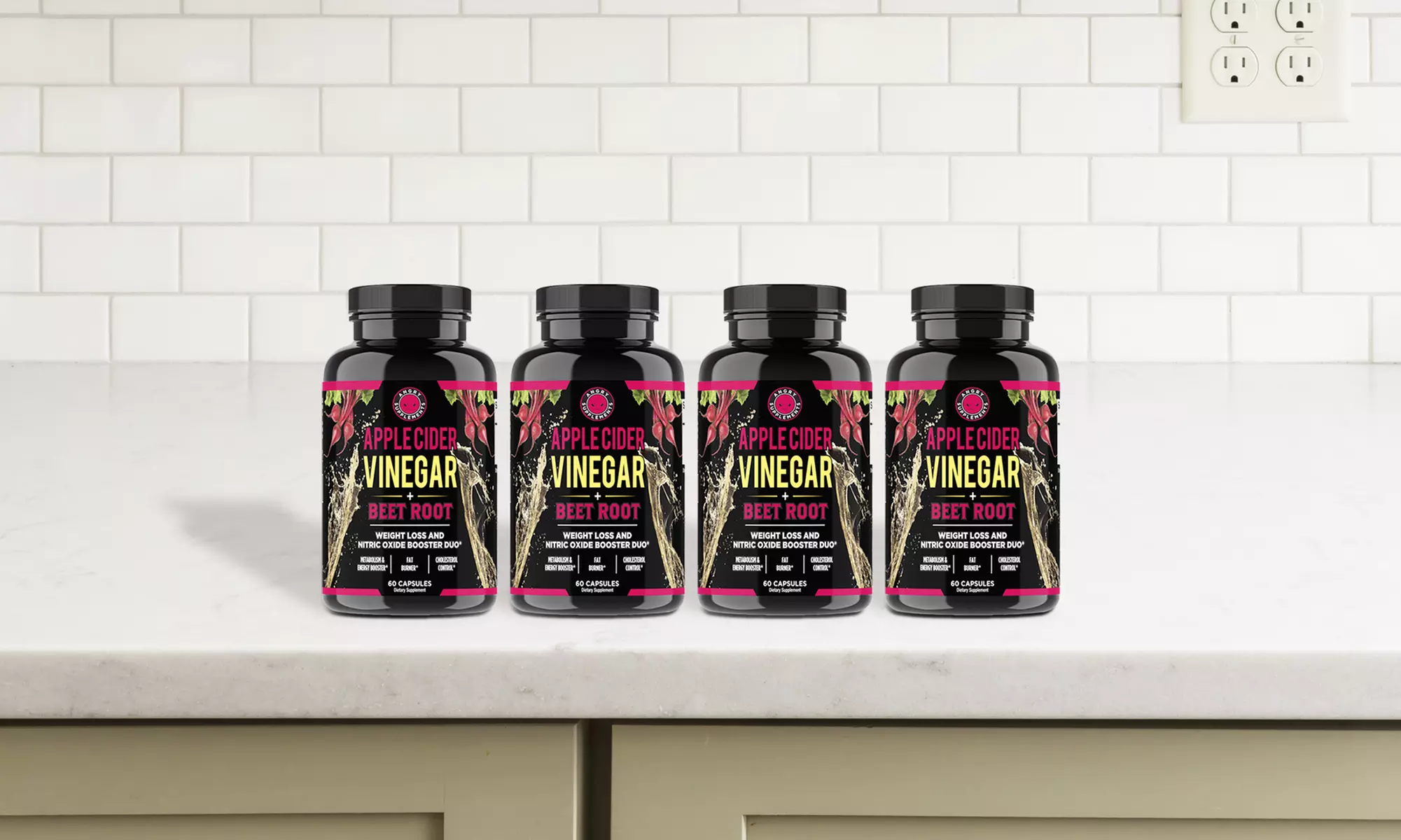 Angry Supplements Apple Cider Vinegar w. Beet Root Weight Loss