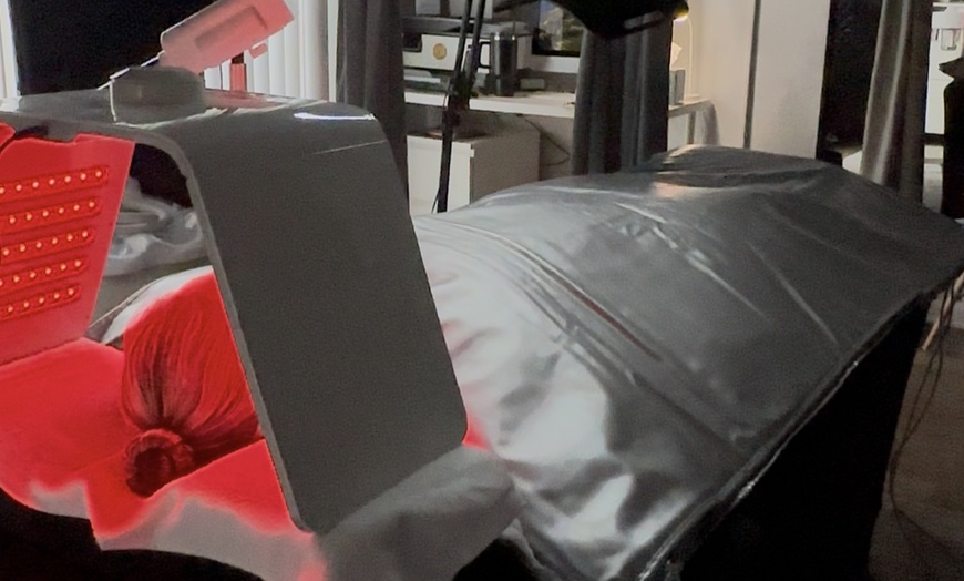 Image 4: Ultimate Double Detox: Infrared Sauna Blanket & Steam Box Sessions
