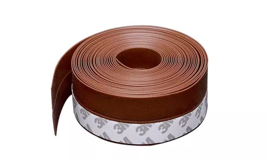 Image 7: Self-Adhesive Silicone Door Seal Strip