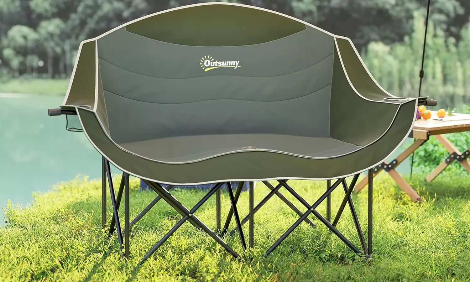 Outsunny Double Camping Chair