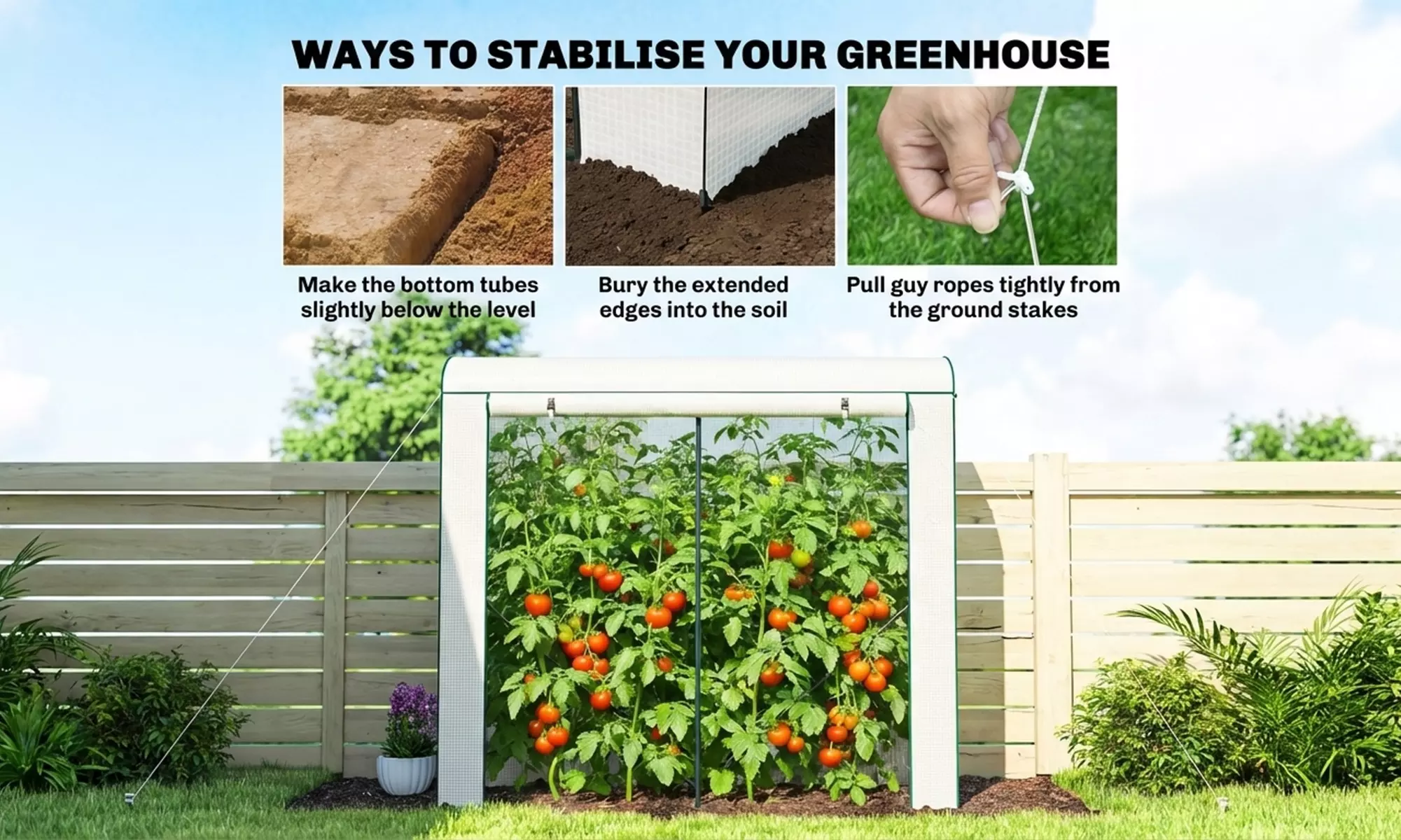 Outsunny Steel Frame Garden Greenhouse with PE Cover and Windows