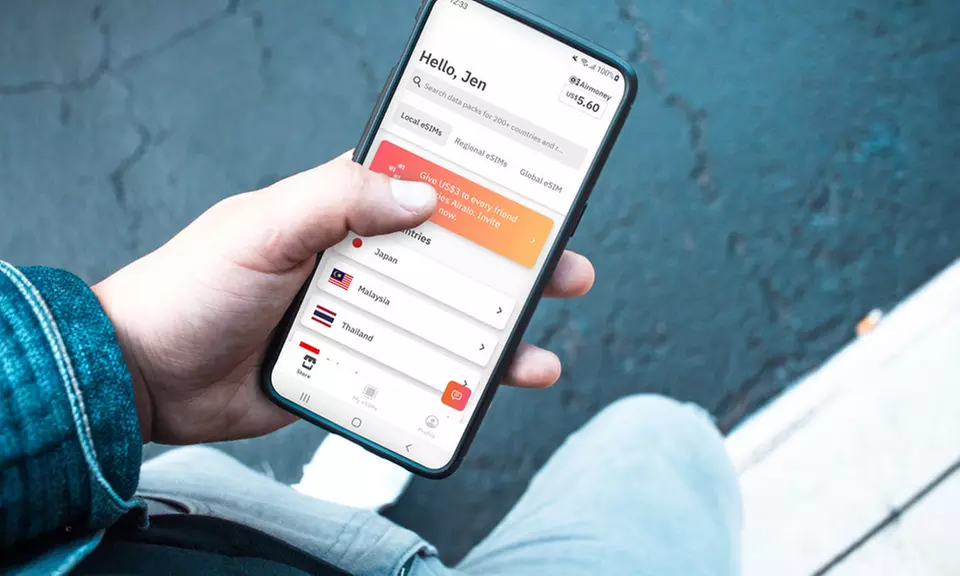 20% korting op Airalo, de eSIM-winkel