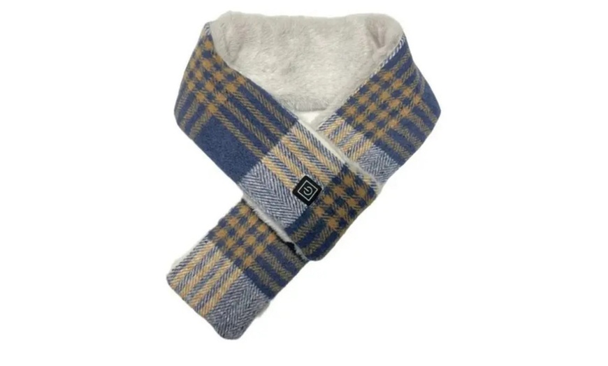 Image 5: USB Heated Plaid Scarf 