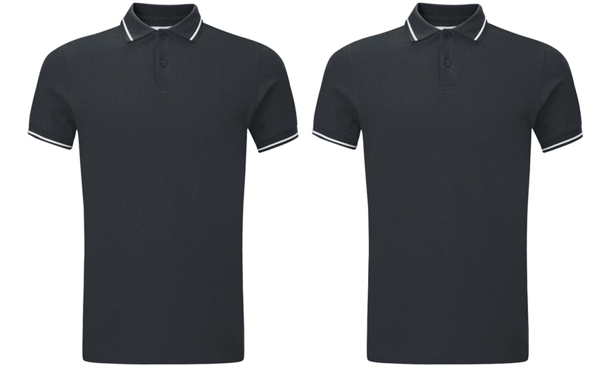 Image 3: Two Men's Collared Polo T-Shirts