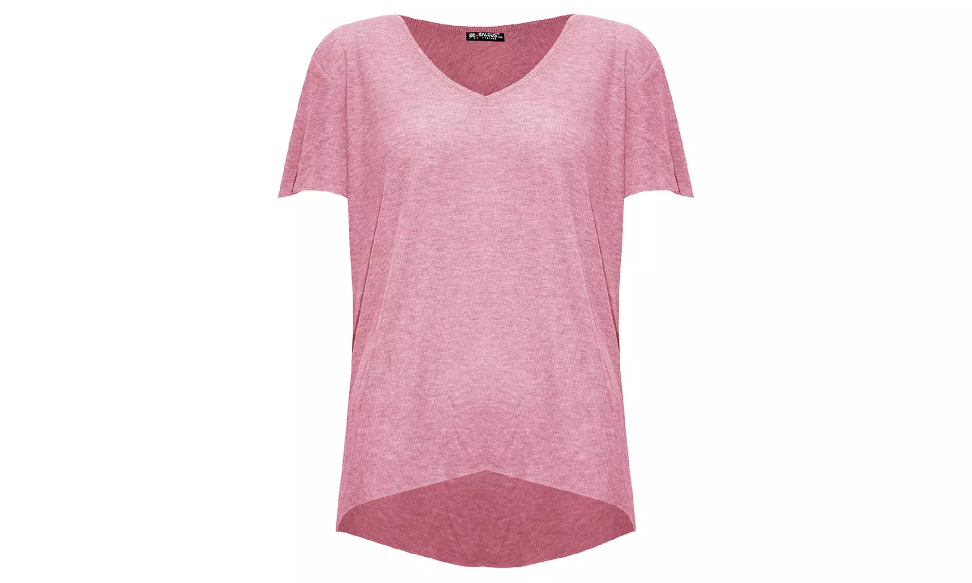 T-shirt ample à col V et manches courtes, plusieurs tailles disponibles - Second Medium