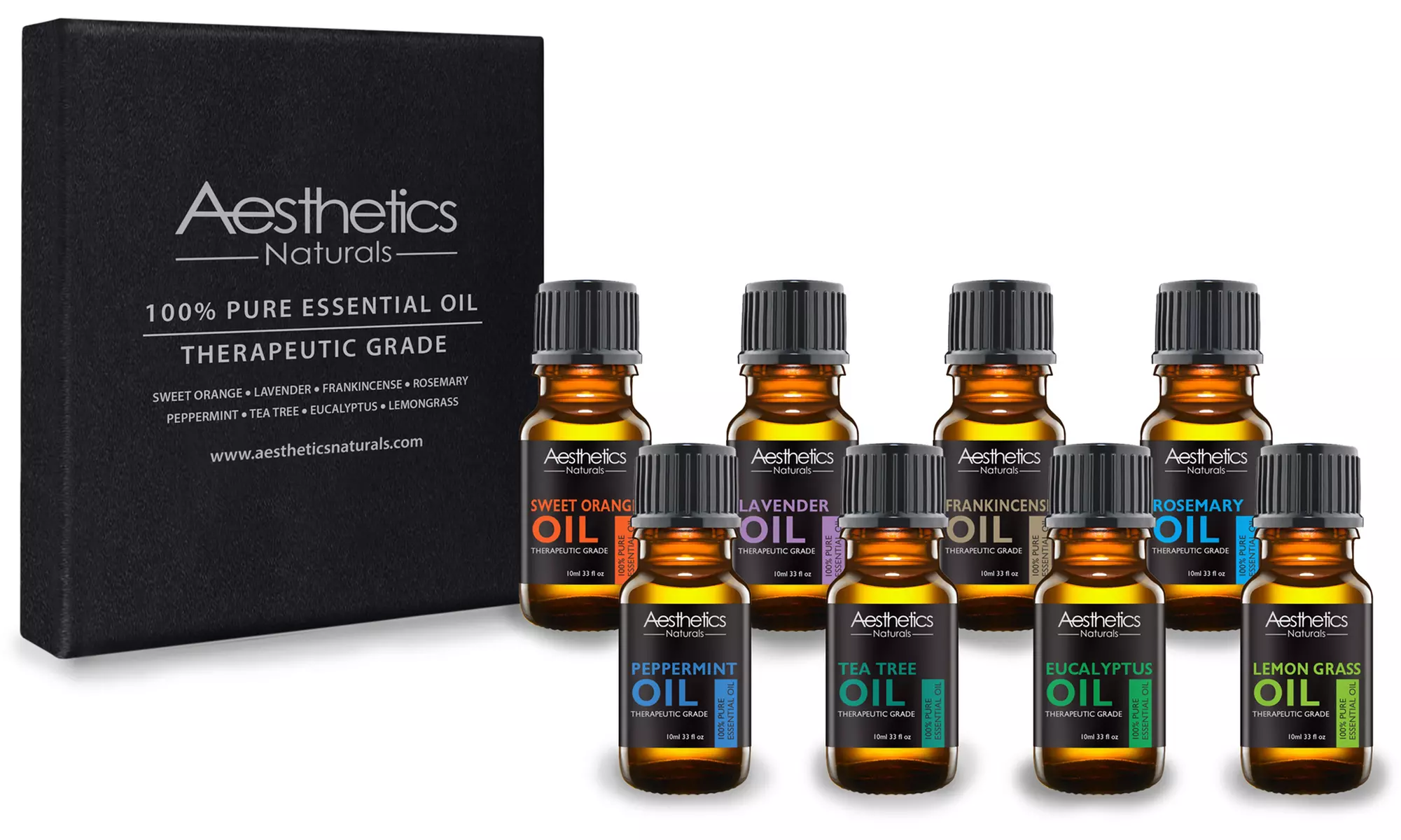 4, 8, 14-Pack of 100% Pure Essential Aromatherapy Oils