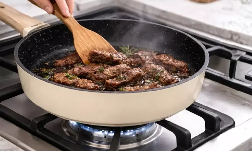 Juego de ollas con tapas de cristal de Just Perfecto