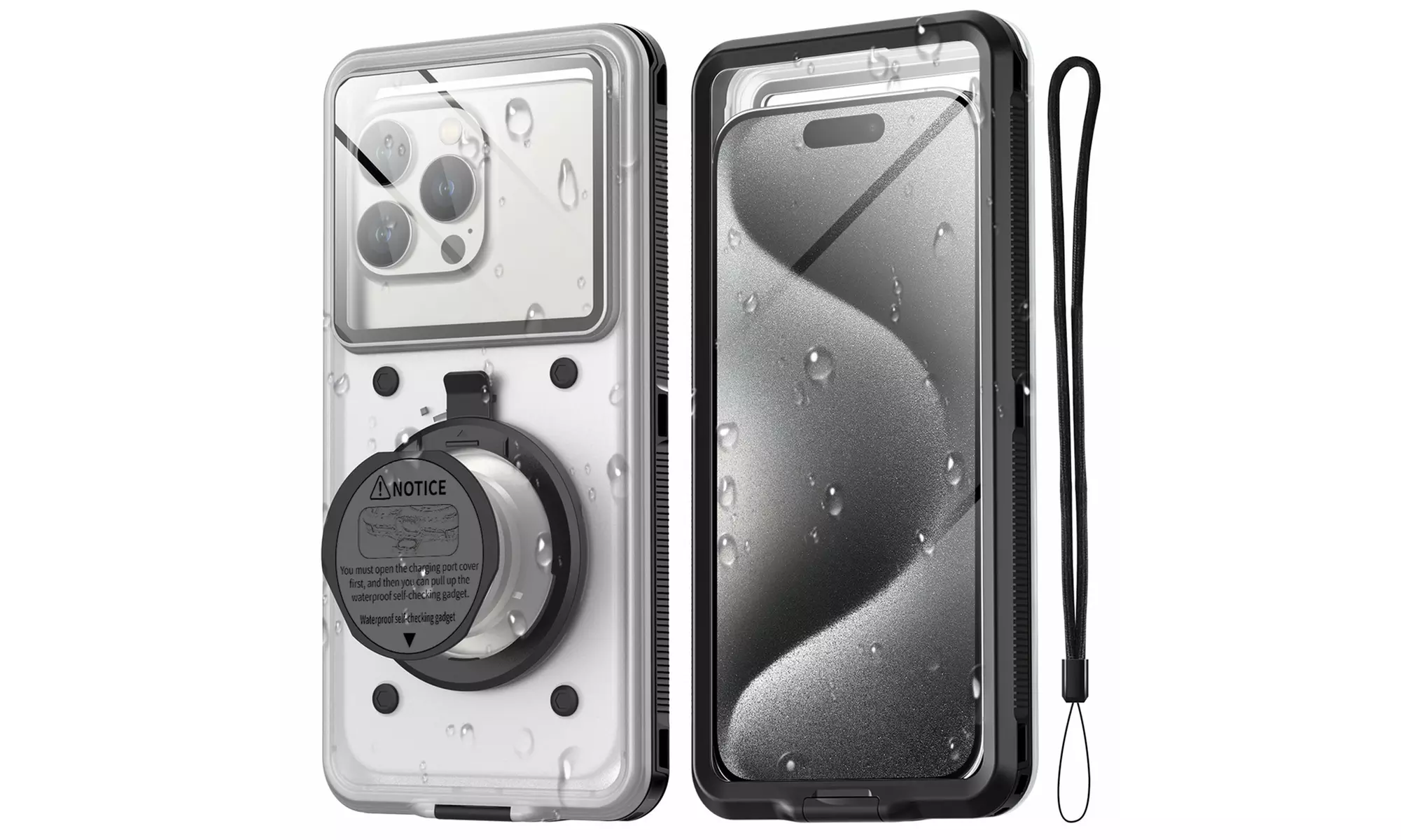 Universal Phone Waterproof Case Diving Cover Self-Test For Samsung iPhone HUAWEI