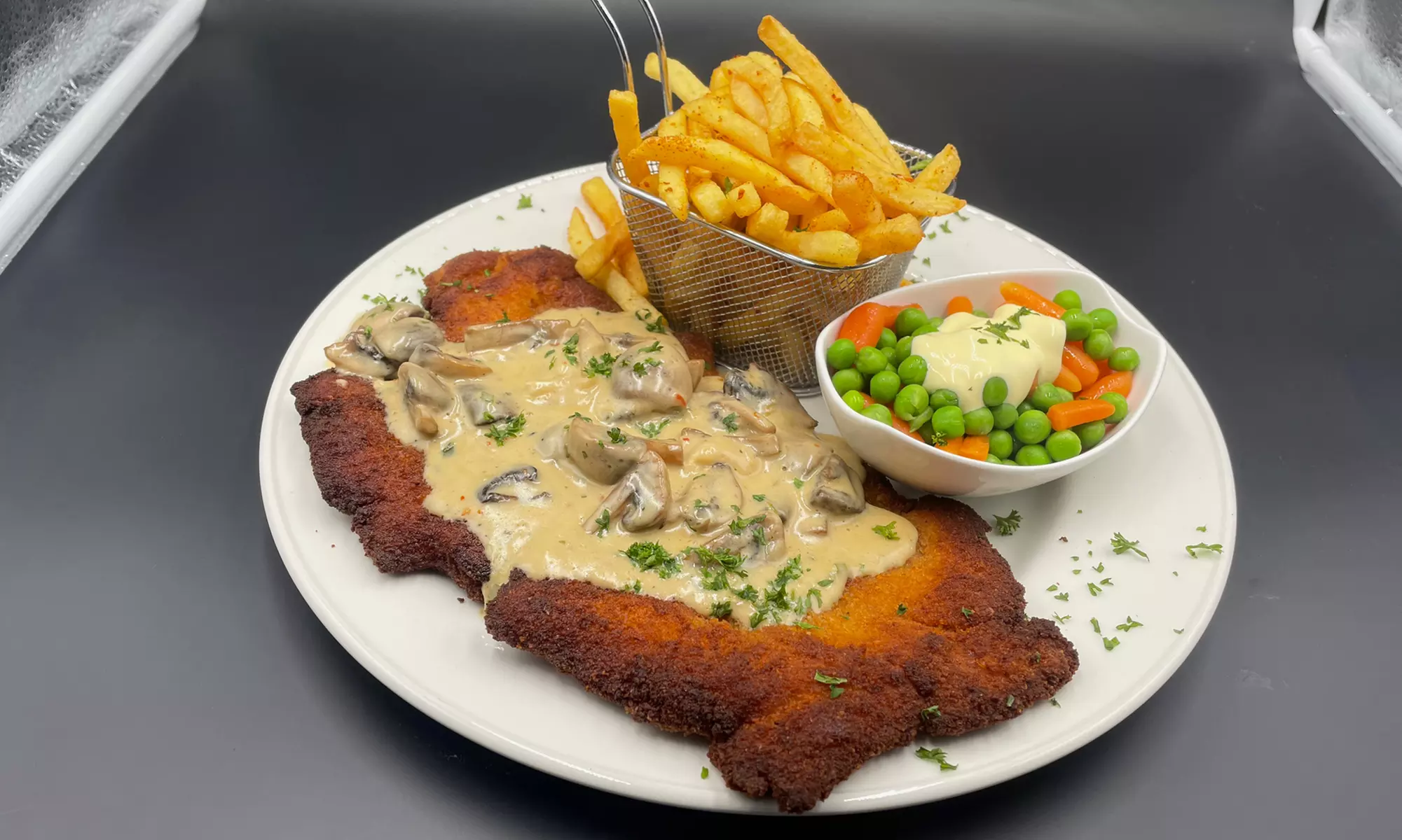 Schnitzel deluxe: 2-Gänge-Schnitzel-Menü für 2 oder 4 Personen