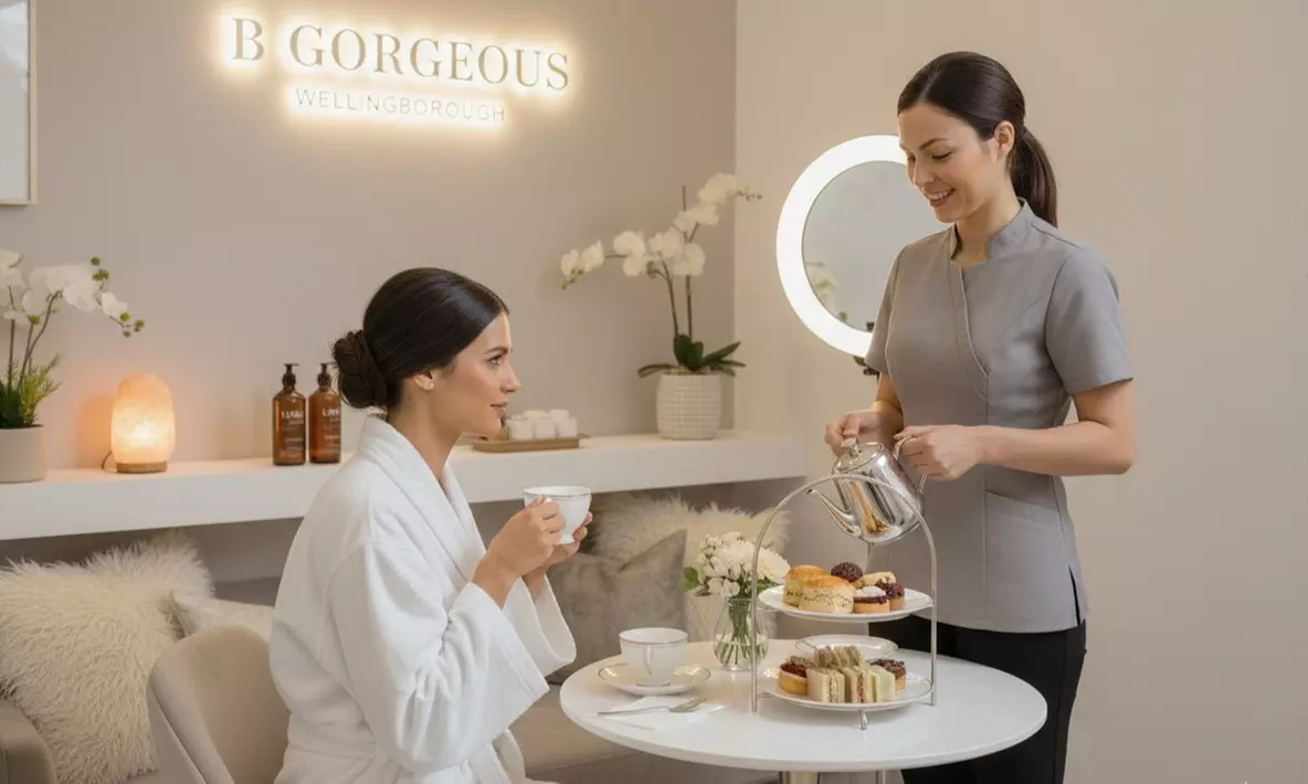 Get 60 or 90 Minute Pampering Package for One or Two + Afternoon Tea at B Gorgeous Wellingborough (Up to 56%Off) - Primary Image