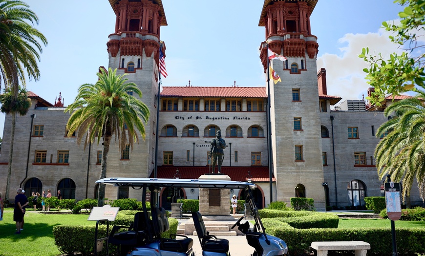 Image 1: Guided Bilingual City Tour in a Luxurious Electric Golf Cart - Florida