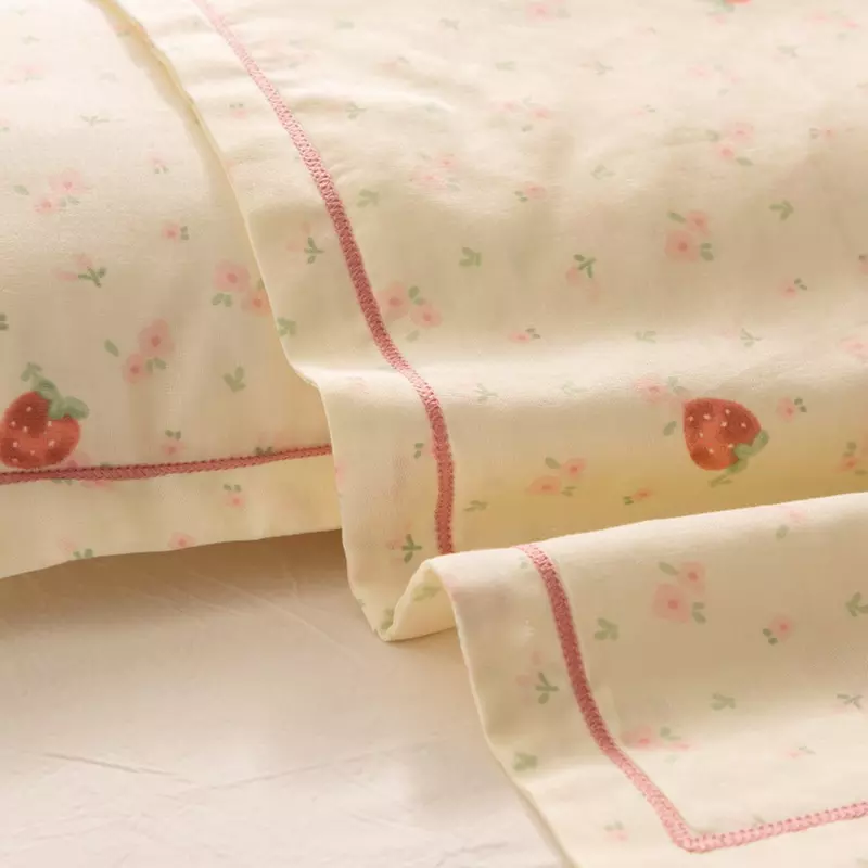 Breathable Pure Cotton Kids Pillowcase Pair