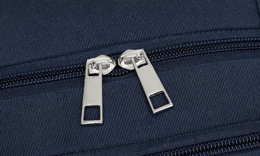 Image 11: Kono 20L Cabin Backpack with Red Trim for 15.6” Laptop Travel Daypack