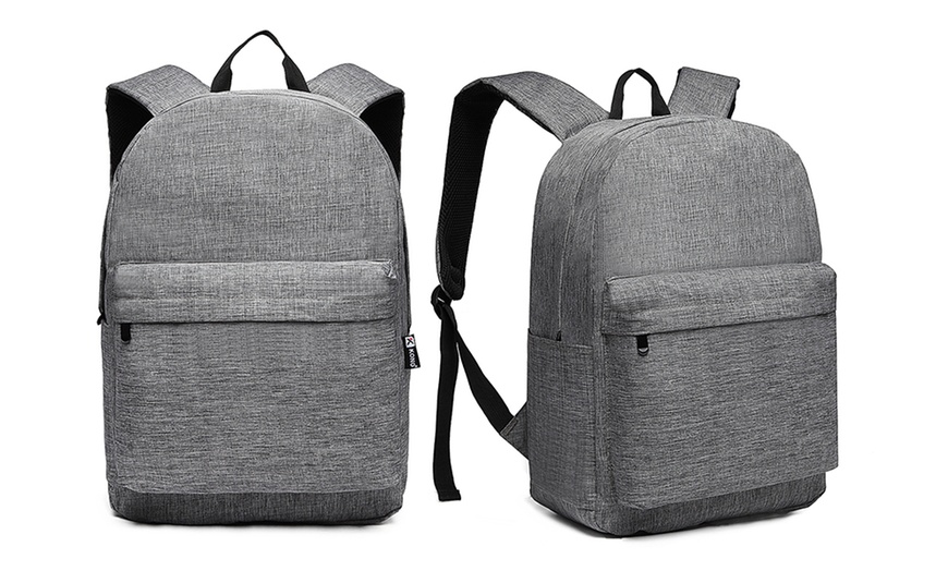 Image 10: Mochila escolar con correas acolchadas y múltiples bolsillos