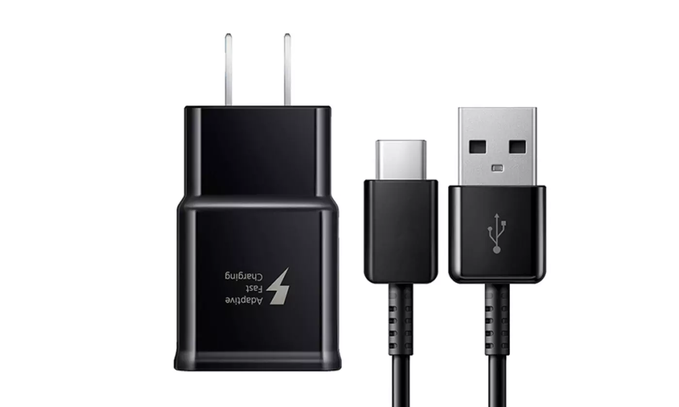 Adaptive Fast Charging Wall Charger USB Type-C Cable For Samsung iPhone
