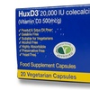Image 3: 20- or 30-Pack HUX D3 Vitamin D3 (20,000 IU) Colecalifero Capsules